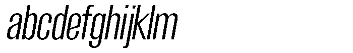 Grivon Slanted Condensed FONT