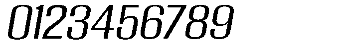 Grivon Slanted Expanded Font OTHER CHARS