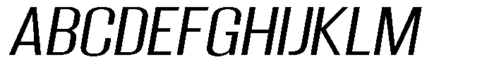 Grivon Slanted Expanded Font UPPERCASE