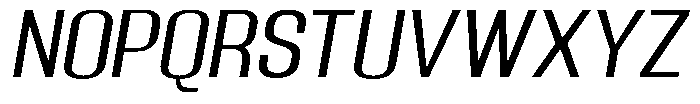 Grivon Slanted Expanded Font UPPERCASE