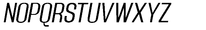 Grivon Slanted Font UPPERCASE
