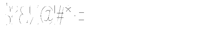 Grivon Thin Condensed Font OTHER CHARS