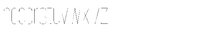 Grivon Thin Condensed Font LOWERCASE