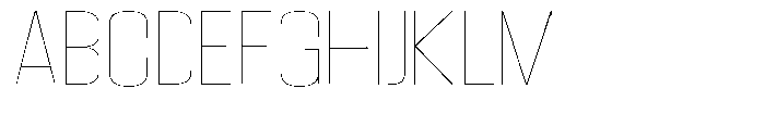 Grivon Thin Expanded Font UPPERCASE