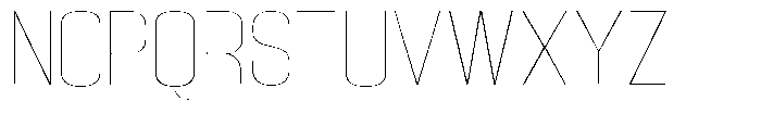 Grivon Thin Expanded Font UPPERCASE