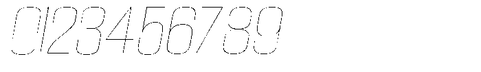 Grivon Thin Slanted Expanded Font OTHER CHARS
