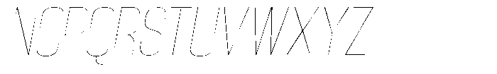 Grivon Thin Slanted Font UPPERCASE