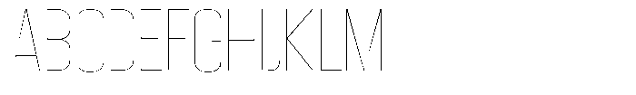 Grivon Thin Font UPPERCASE