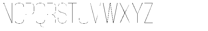 Grivon Thin Font UPPERCASE