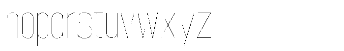 Grivon Thin Font LOWERCASE