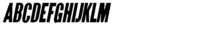 Grivon V02 Black Extra Condensed Slant Font UPPERCASE