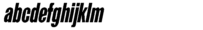 Grivon V02 Black Extra Condensed Slant FONT