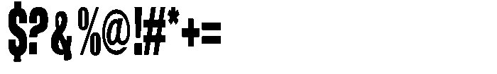 Grivon V02 Black Extra Condensed Font OTHER CHARS