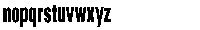 Grivon V02 Black Extra Condensed Font LOWERCASE