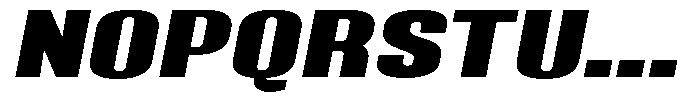 Grivon V02 Black Extra Exp Slant Font UPPERCASE