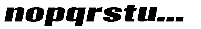 Grivon V02 Black Extra Exp Slant Font LOWERCASE