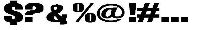Grivon V02 Black Extra Expanded Font OTHER CHARS