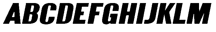 Grivon V02 Black Sem Exp Slant Font UPPERCASE