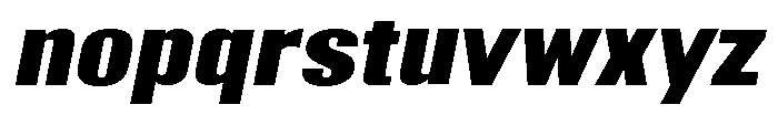 Grivon V02 Black Sem Exp Slant Font LOWERCASE