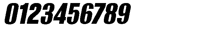 Grivon V02 Black Semi Condensed Slant Font OTHER CHARS