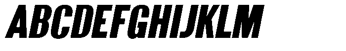 Grivon V02 Black Semi Condensed Slant Font UPPERCASE