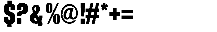 Grivon V02 Black Semi Condensed Font OTHER CHARS