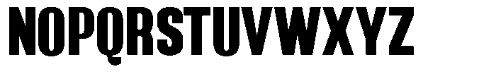 Grivon V02 Black Semi Condensed Font UPPERCASE