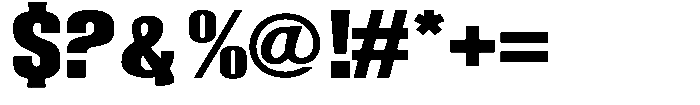 Grivon V02 Black Semi Expanded Font OTHER CHARS