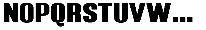 Grivon V02 Black Semi Expanded Font UPPERCASE
