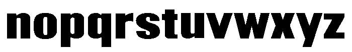 Grivon V02 Black Semi Expanded Font LOWERCASE