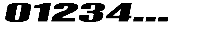 Grivon V02 Black Ult Exp Slant Font OTHER CHARS