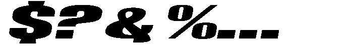 Grivon V02 Black Ult Exp Slant Font OTHER CHARS