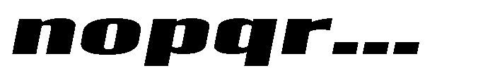 Grivon V02 Black Ult Exp Slant Font LOWERCASE