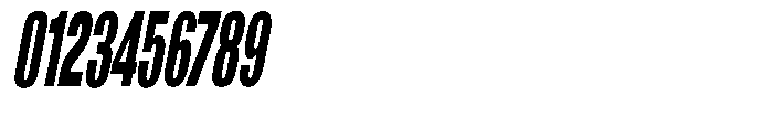 Grivon V02 Black Ultra Condensed Slant Font OTHER CHARS