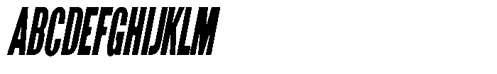 Grivon V02 Black Ultra Condensed Slant Font UPPERCASE
