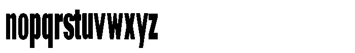 Grivon V02 Black Ultra Condensed Font LOWERCASE