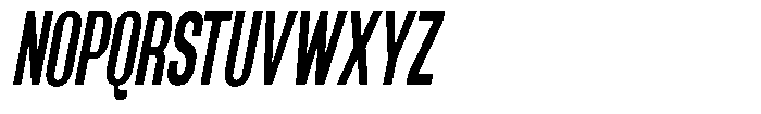 Grivon V02 Bold Extra Condensed Slant Font UPPERCASE