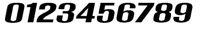 Grivon V02 Bold Extra Exp Slant Font OTHER CHARS
