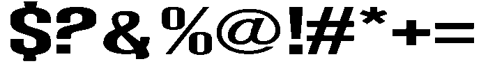 Grivon V02 Bold Extra Expanded Font OTHER CHARS