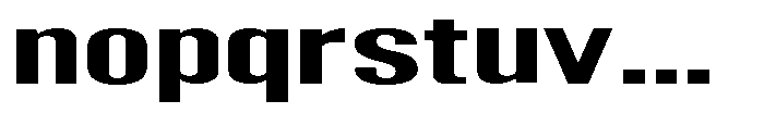 Grivon V02 Bold Extra Expanded Font LOWERCASE