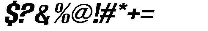 Grivon V02 Bold Sem Exp Slant Font OTHER CHARS