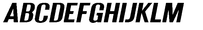 Grivon V02 Bold Sem Exp Slant Font UPPERCASE