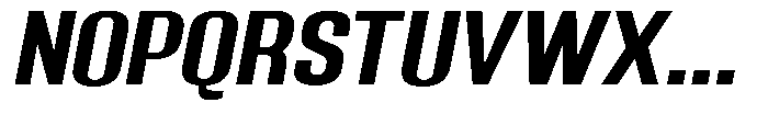Grivon V02 Bold Sem Exp Slant Font UPPERCASE