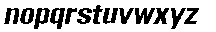 Grivon V02 Bold Sem Exp Slant Font LOWERCASE