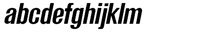 Grivon V02 Bold Semi Condensed Slant FONT