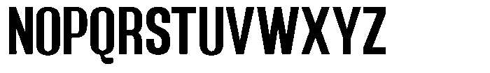 Grivon V02 Bold Semi Condensed Font UPPERCASE