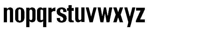 Grivon V02 Bold Semi Condensed Font LOWERCASE