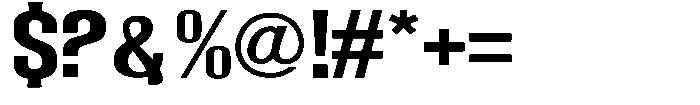 Grivon V02 Bold Semi Expanded Font OTHER CHARS