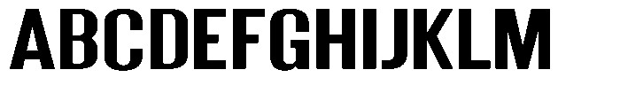 Grivon V02 Bold Semi Expanded Font UPPERCASE