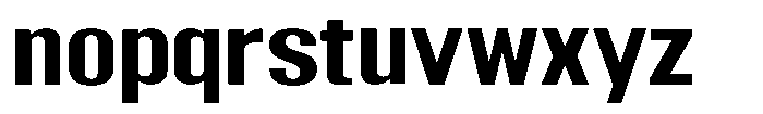 Grivon V02 Bold Semi Expanded Font LOWERCASE